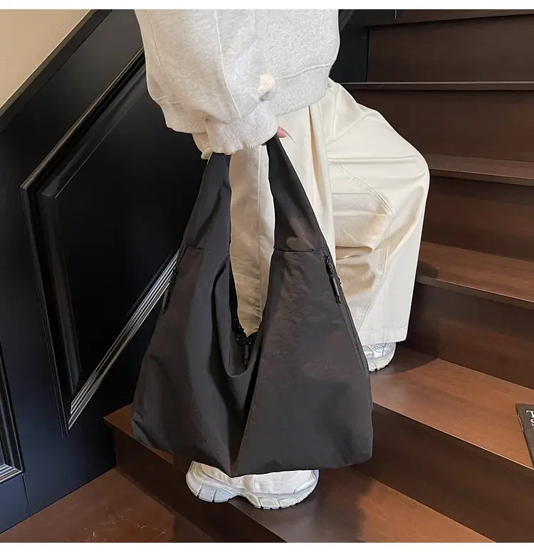 Cross-Border Lazy Style Campus Shoulder Bag Large Capacity Cloth Bag — feature 17