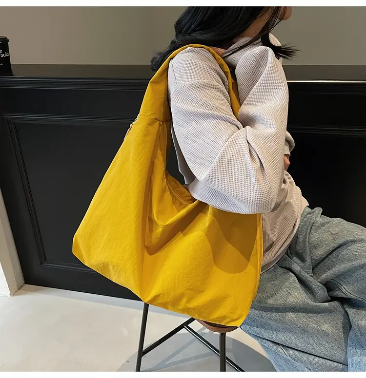 Cross-Border Lazy Style Campus Shoulder Bag Large Capacity Cloth Bag — feature 22