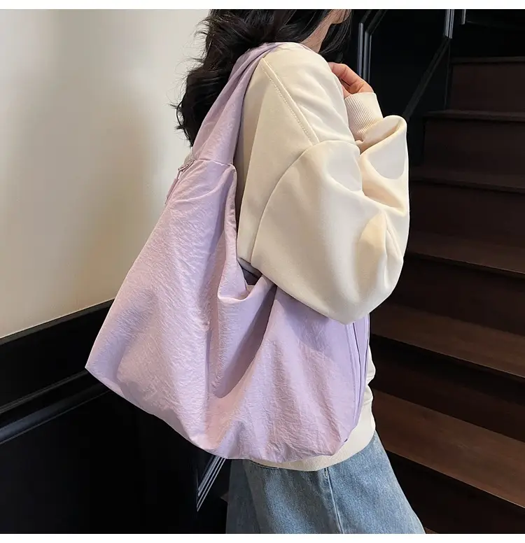 Cross-Border Lazy Style Campus Shoulder Bag Large Capacity Cloth Bag — feature 25