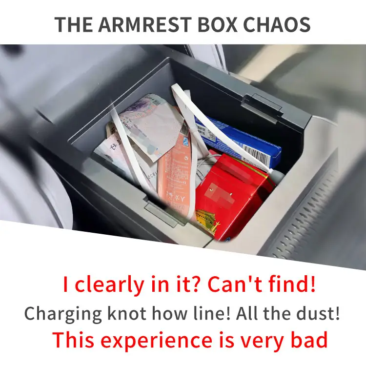 Suitable for Tiggo 4 Central Control Armrest Box Storage Box 4 Pro Car Storage Storage Car Special Products Modification Accessories — feature 3
