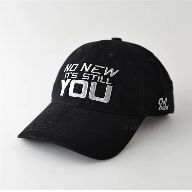 Black Letter Embroidered Baseball Cap for Men Women - Image 9