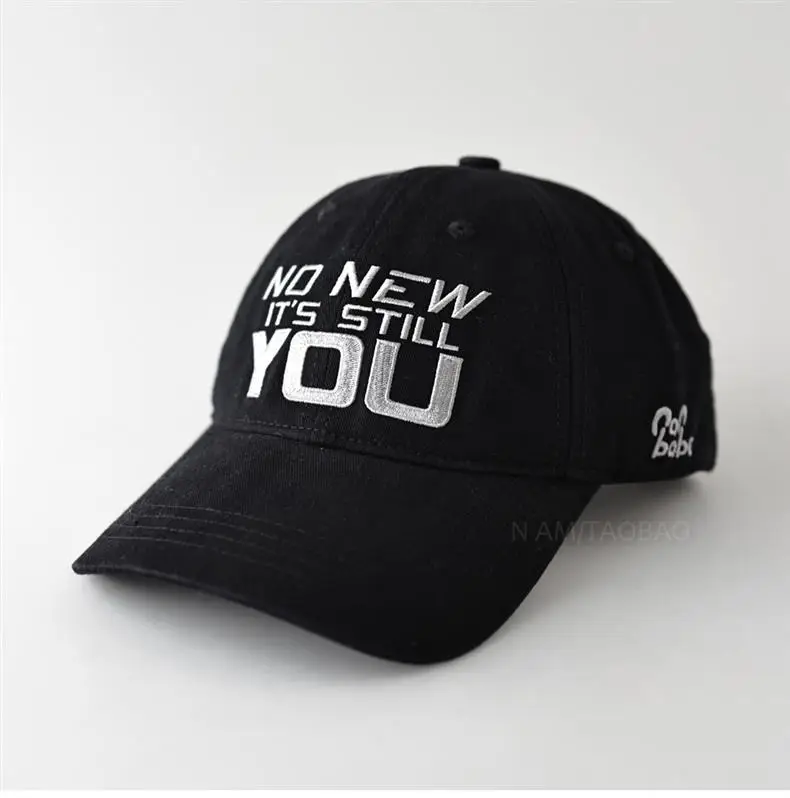 Black Letter Embroidered Baseball Cap for Men Women — feature 4