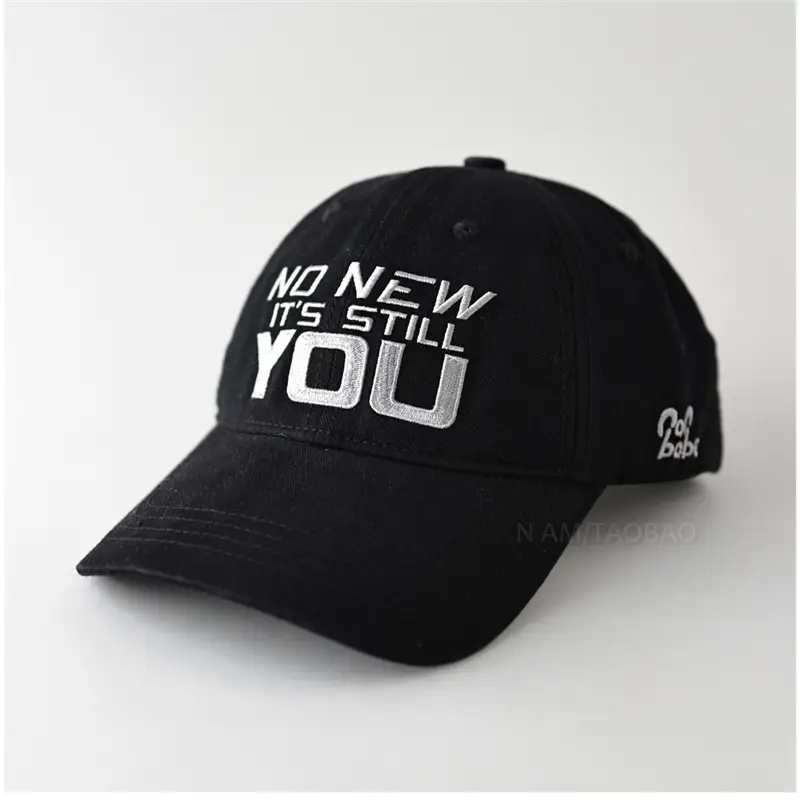 Black Letter Embroidered Baseball Cap for Men Women - Image 3