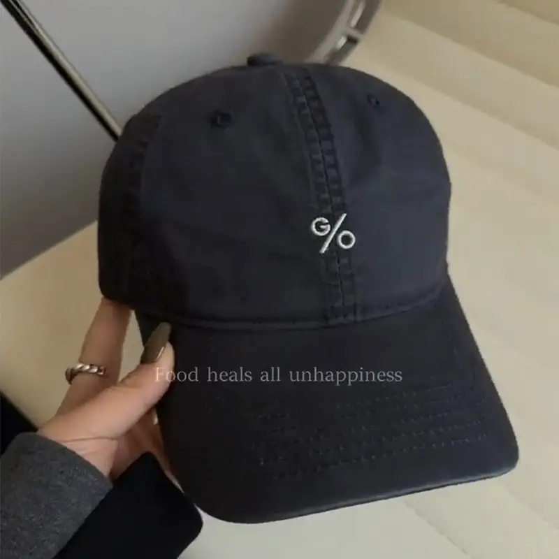 Korean Women Retro Red Baseball Cap Spring Summer Small