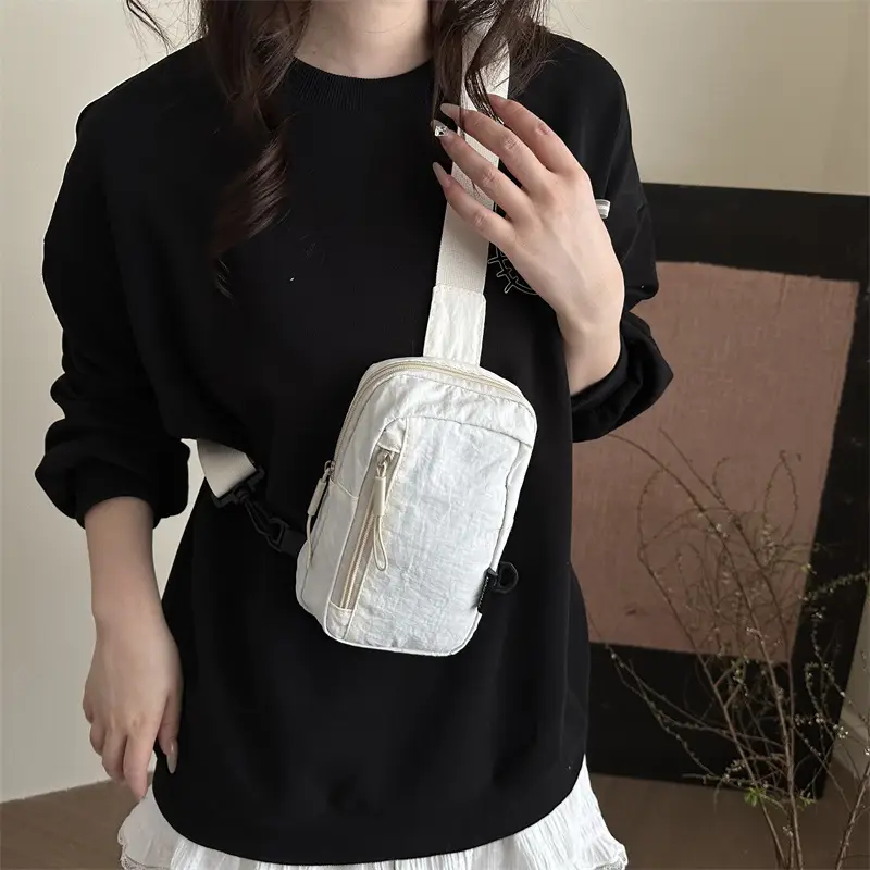 Black Mini Crossbody Shoulder Bag for Men Women - Image 8