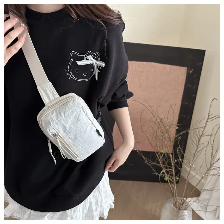 Black Mini Crossbody Shoulder Bag for Men Women — feature 12
