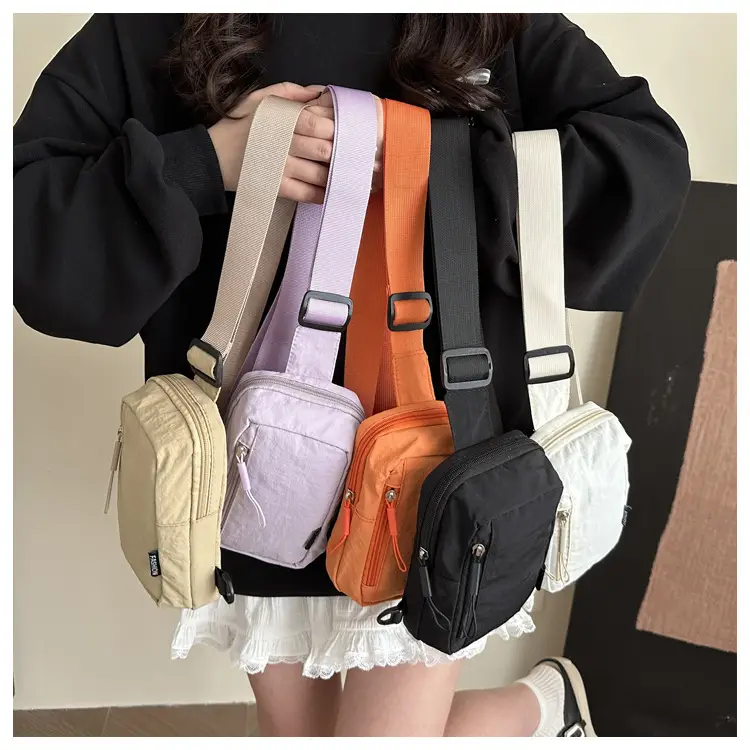 Black Mini Crossbody Shoulder Bag for Men Women — feature 13