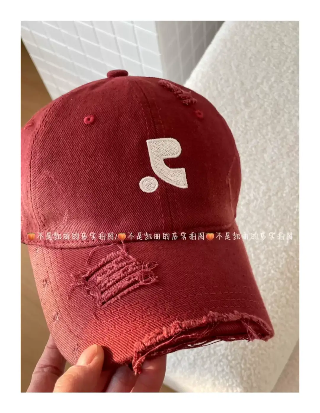 Red Retro Baseball Cap for Kids & Men Summer Wear — feature 17