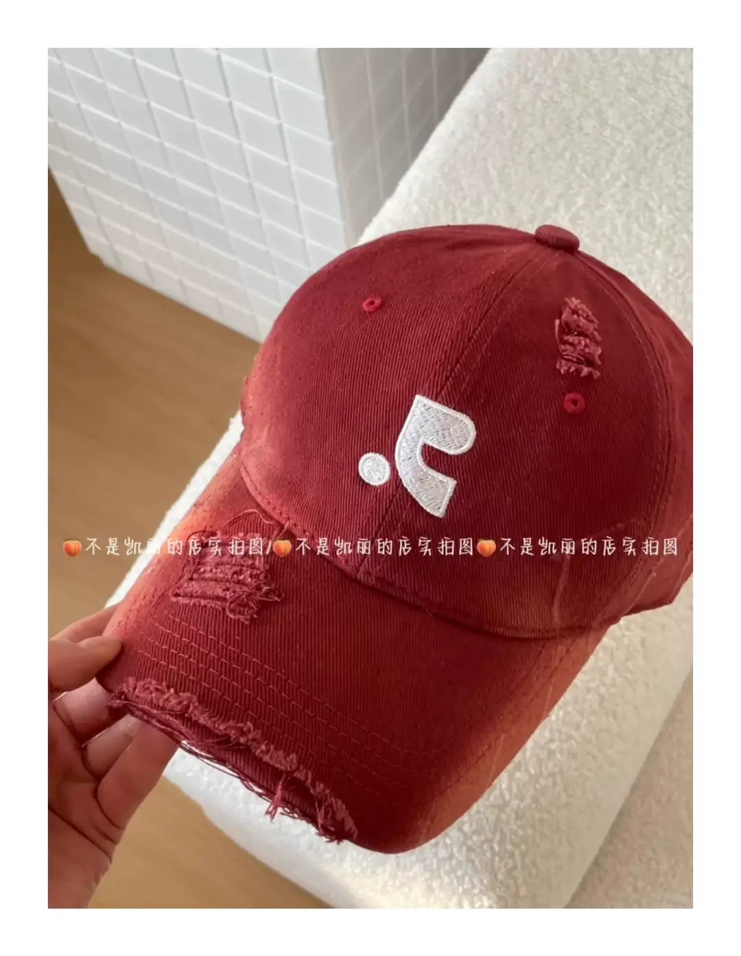 Red Retro Baseball Cap for Kids & Men Summer Wear — feature 18