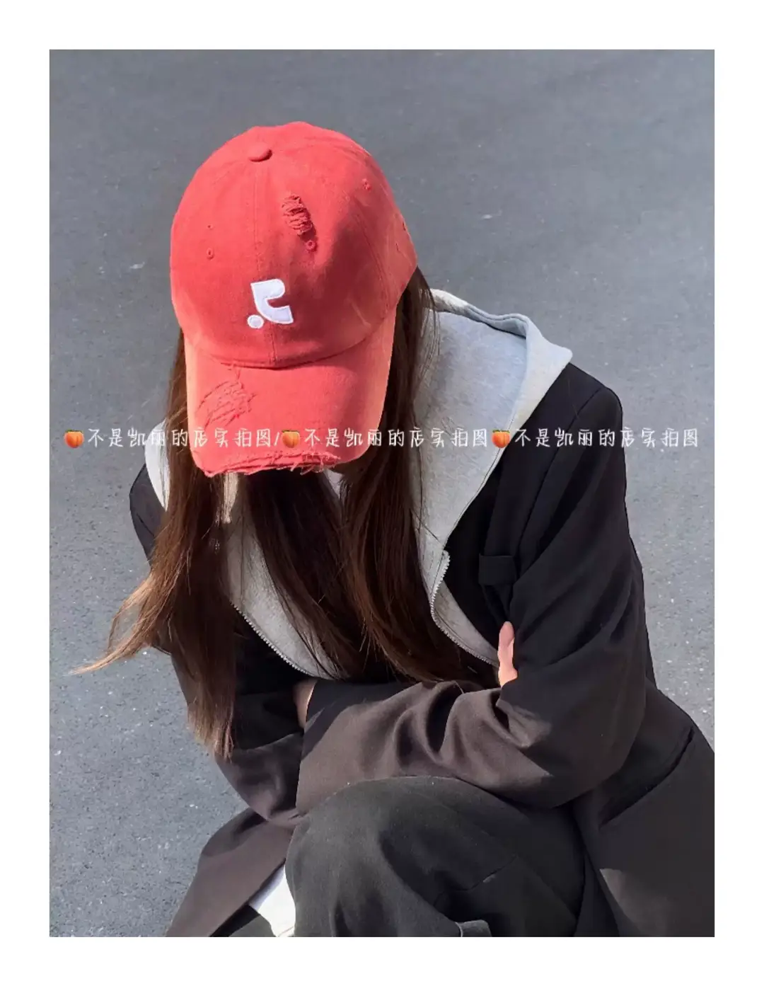 Red Retro Baseball Cap for Kids & Men Summer Wear — feature 4
