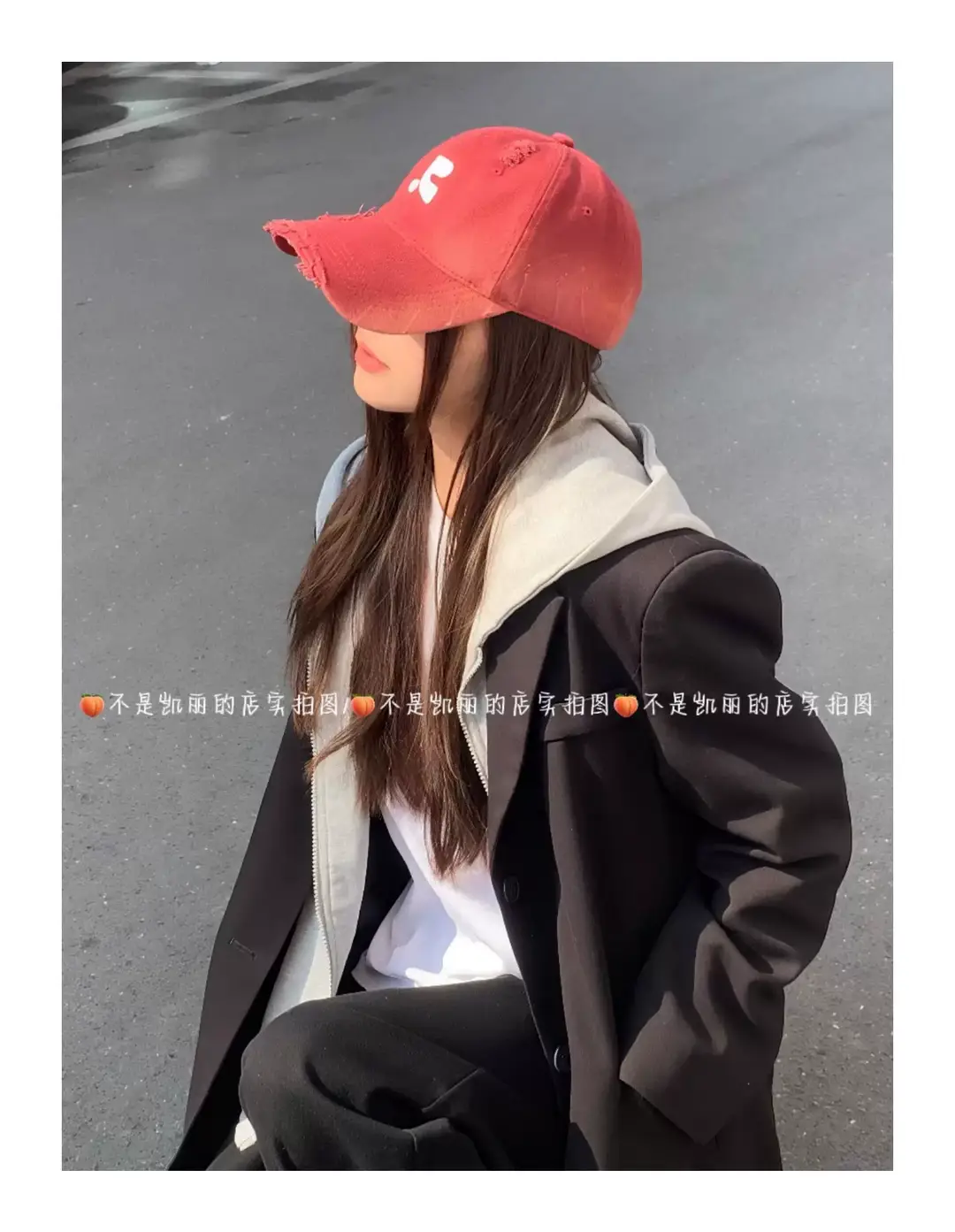 Red Retro Baseball Cap for Kids & Men Summer Wear — feature 5