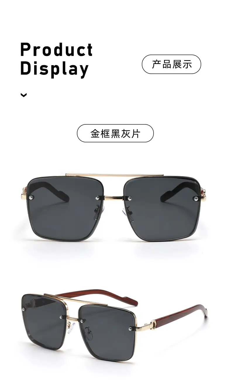 Men HD Polarized Sunglasses Aviator Driving Goggles Retro β feature 9