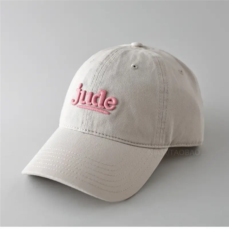 Jude 3D Embroidered Maroon Baseball Cap for Men Women - Image 10