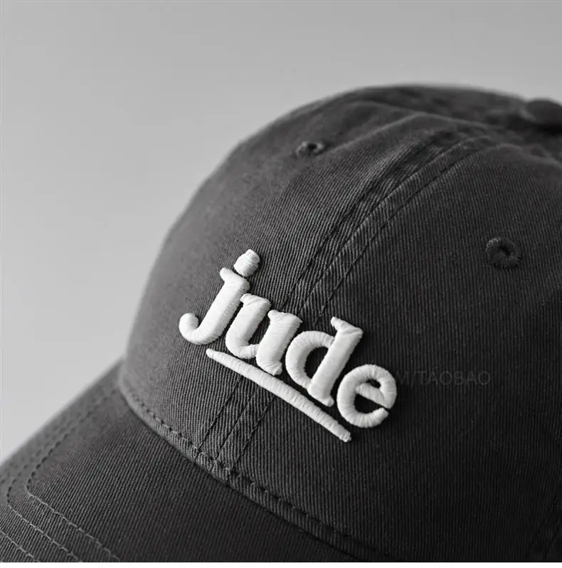 Jude 3D Embroidered Maroon Baseball Cap for Men Women — feature 13