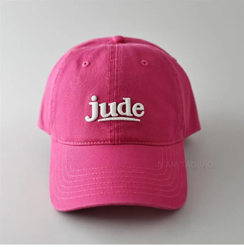 Jude 3D Embroidered Maroon Baseball Cap for Men Women — feature 14