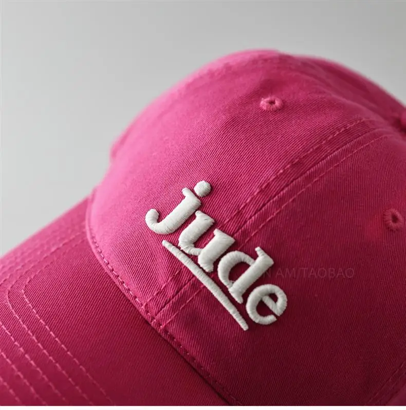 Jude 3D Embroidered Maroon Baseball Cap for Men Women — feature 15