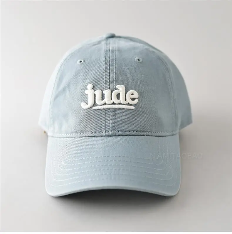Jude 3D Embroidered Maroon Baseball Cap for Men Women — feature 2