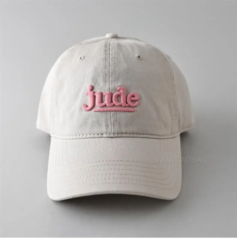 Jude 3D Embroidered Maroon Baseball Cap for Men Women — feature 5