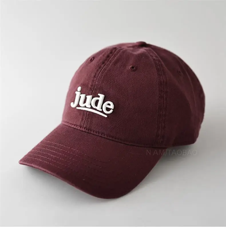 Jude 3D Embroidered Maroon Baseball Cap for Men Women — feature 7