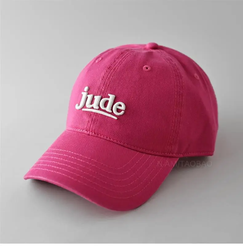 Jude 3D Embroidered Maroon Baseball Cap for Men Women — feature 8