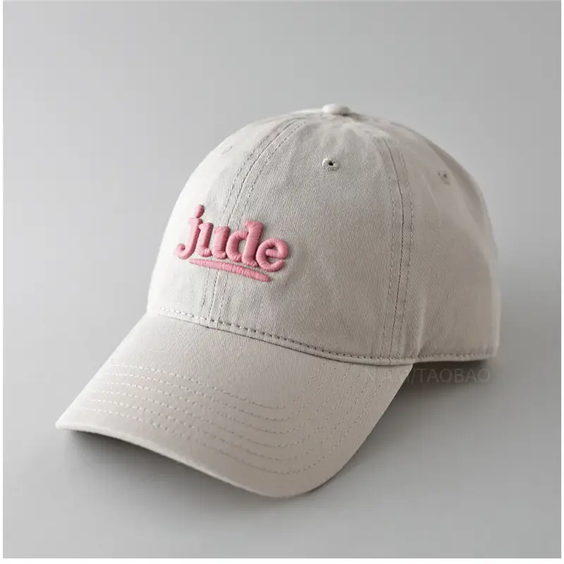 Jude 3D Embroidered Maroon Baseball Cap for Men Women - Image 3