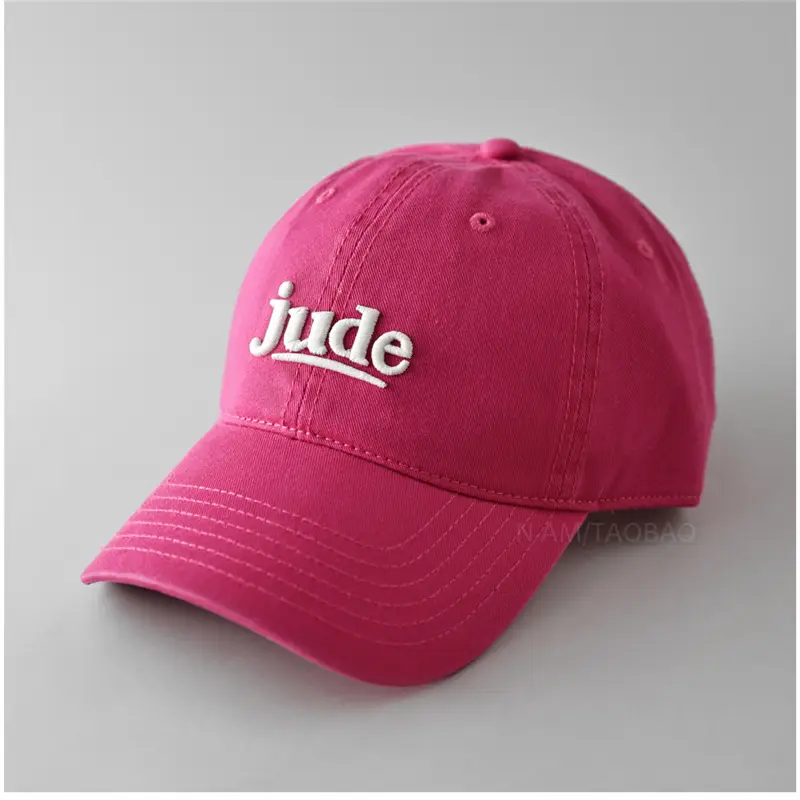 Jude 3D Embroidered Maroon Baseball Cap for Men Women - Image 6