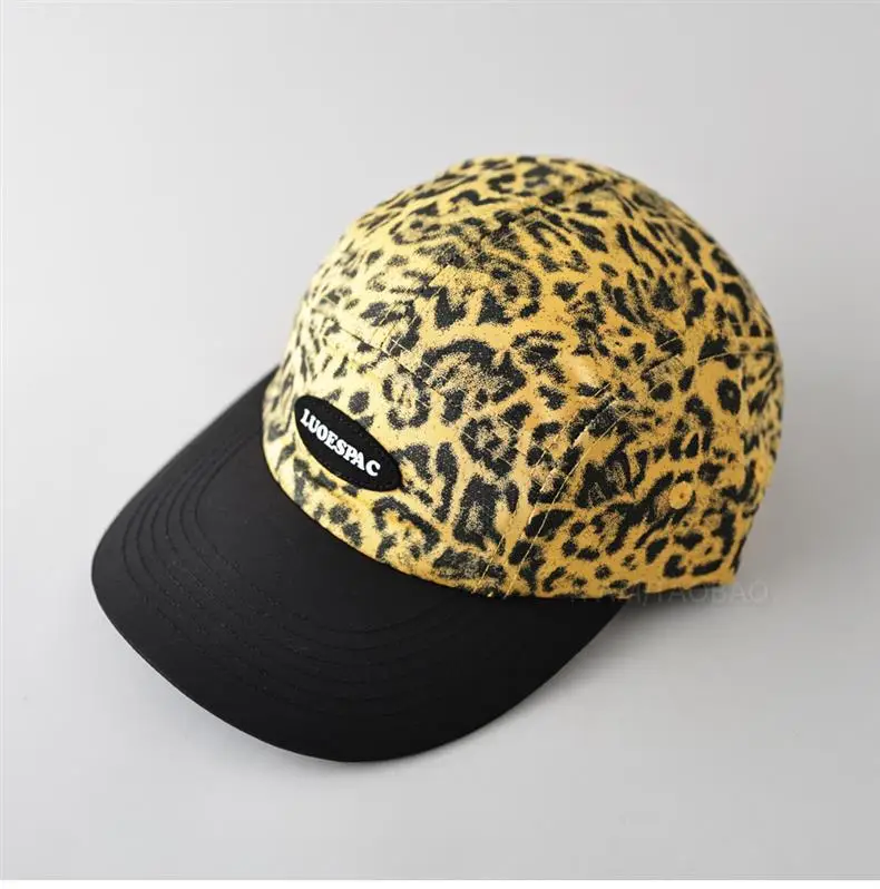 Leopard Print Baseball Cap Men Women Sunshade Duck Tongue — feature 11