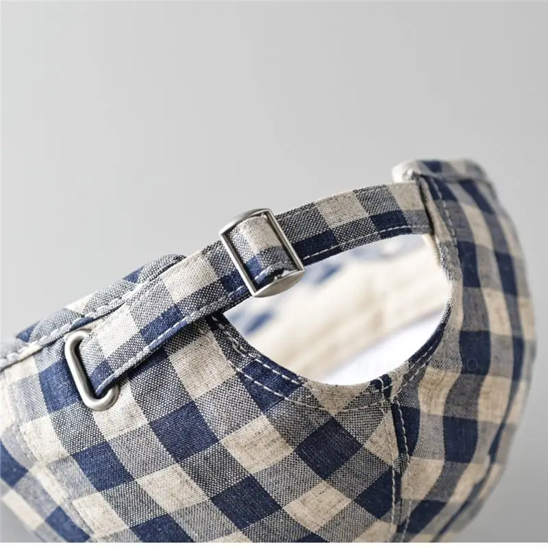Spring Plaid Duck Cap for Men Women Sunshade