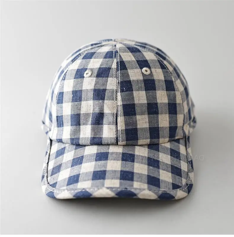 Spring Plaid Duck Cap for Men Women Sunshade — feature 1