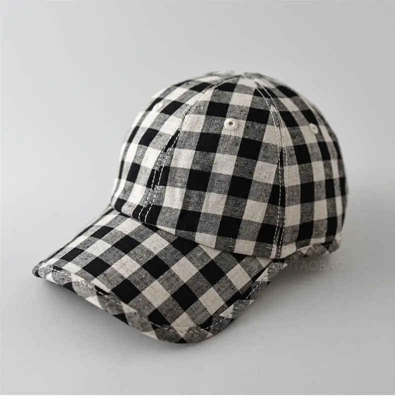 Spring Plaid Duck Cap for Men Women Sunshade — feature 2