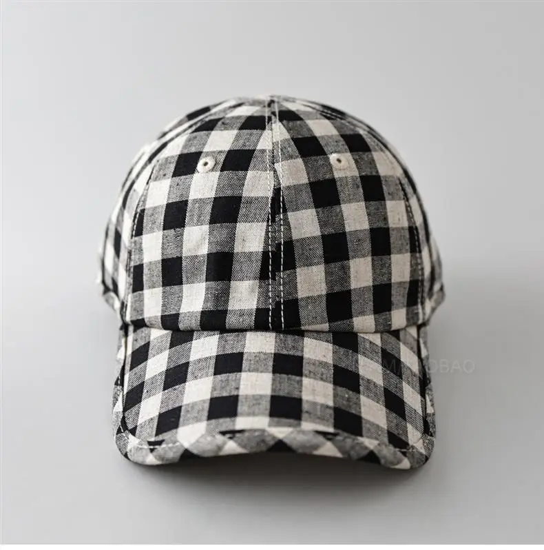 Spring Plaid Duck Cap for Men Women Sunshade — feature 3