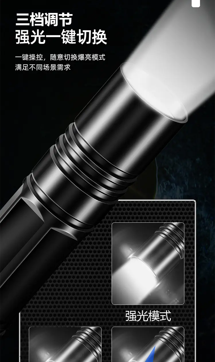 5WLED Mini Flashlight Waterproof Rechargeable — feature 4