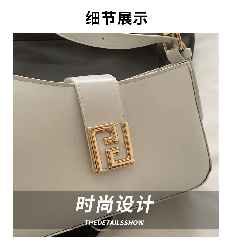 Women's White Fendi Logo Shoulder Bag 2026 — feature 3
