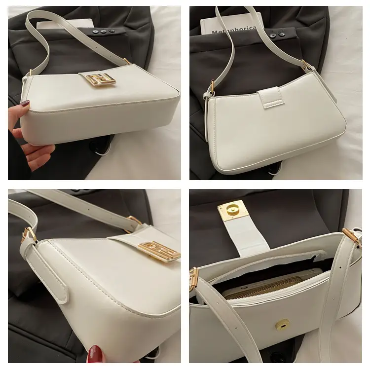 Women's White Fendi Logo Shoulder Bag 2026 — feature 8