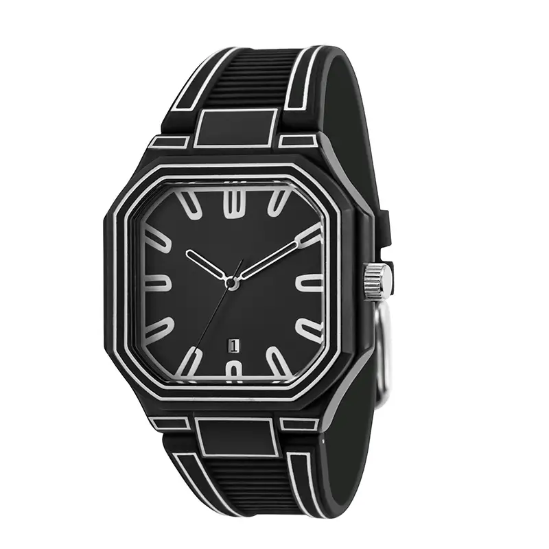 Green Octagonal Couple Watch for Girls High-Looking Design