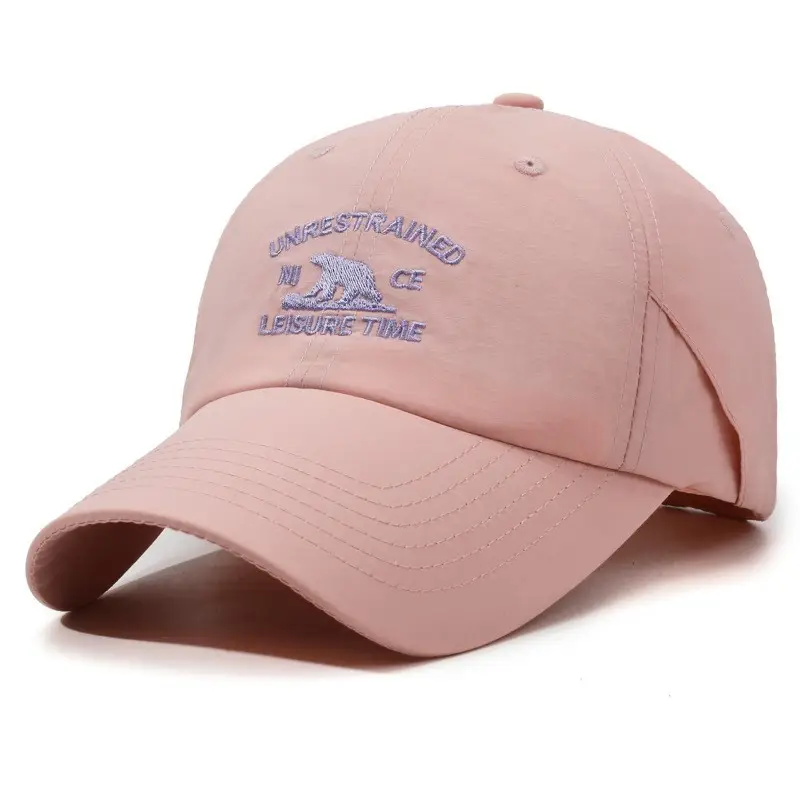 Women Black Unstressed Letter Baseball Cap Summer Wear - Image 7