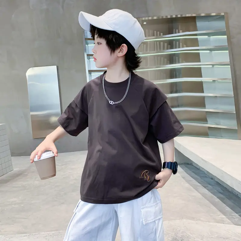 Boys Summer T-Shirt Short Sleeve Ice Feel 2026 - Image 3