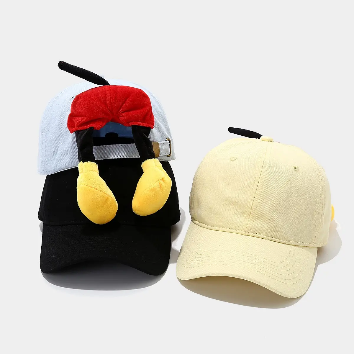 Cute Cartoon Butt Cap with Yellow Ear Muffs - Image 9