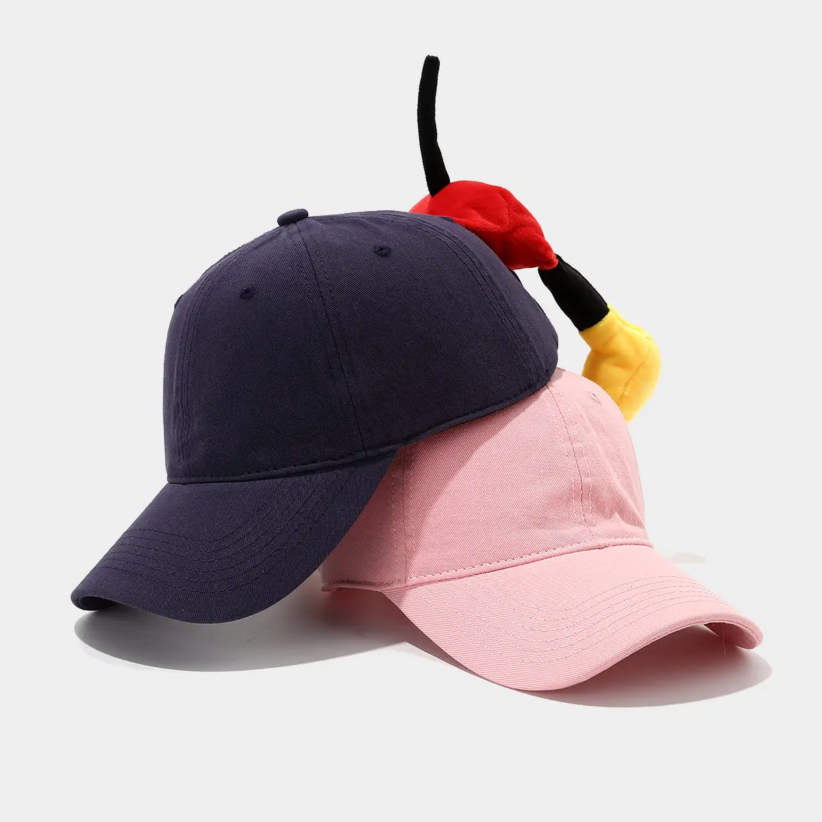 Cute Cartoon Butt Cap with Yellow Ear Muffs — feature 4