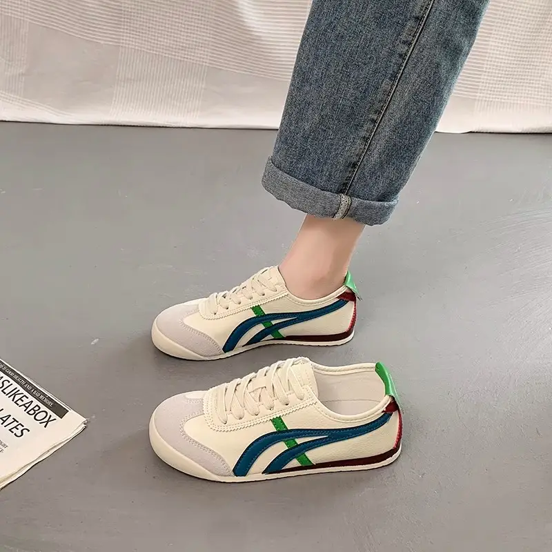 Women Silver Casual Flat Sneakers 2025 - Image 3