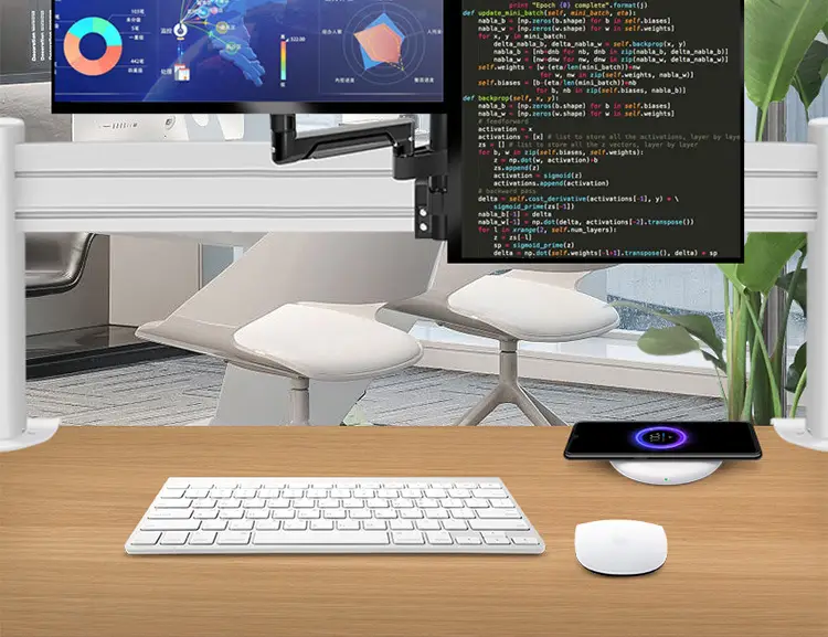 Monitor 2-Screen 3-Screen Console Rail Screen Aluminum Profile Air Pressure Horizontal and Vertical Screen Punch-Free Hanging Arm Bracket — feature 2