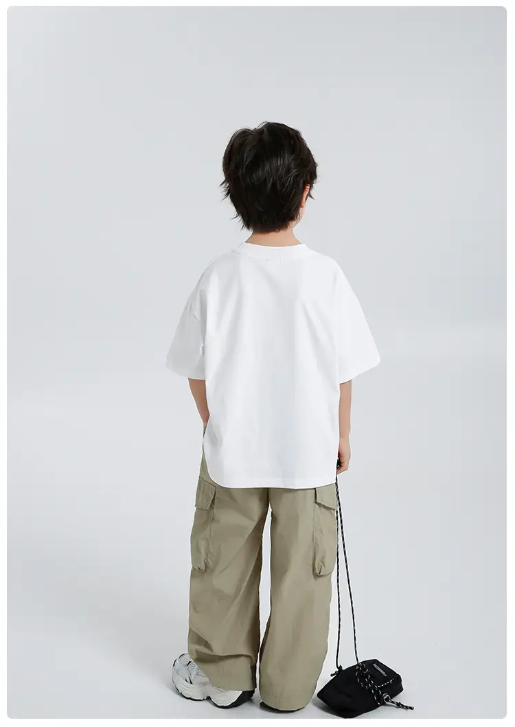 Haima Boys T-Shirt White Cartoon Print Quick Dry — feature 11