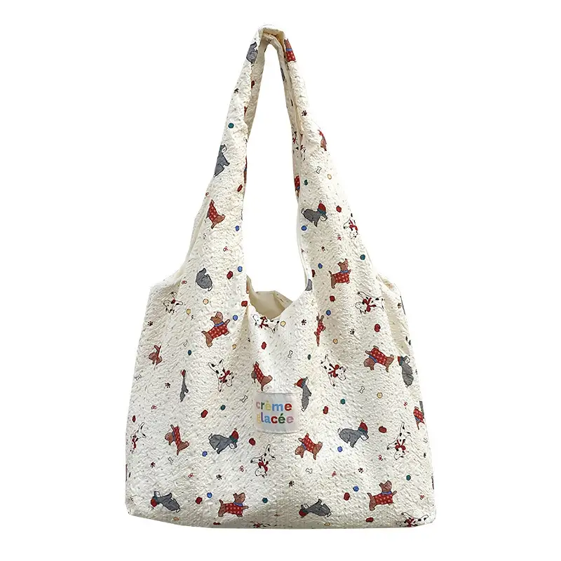 Korean Sweet Cartoon Embossed Tote Bag for Daily Use - Image 7