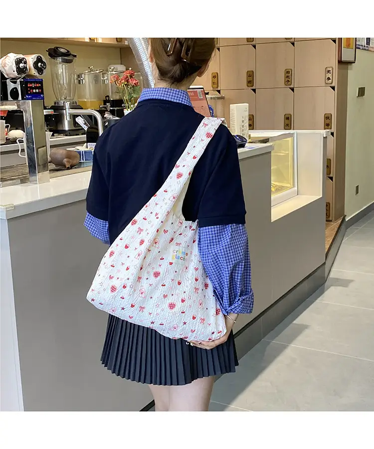 Korean Sweet Cartoon Embossed Tote Bag for Daily Use — feature 15