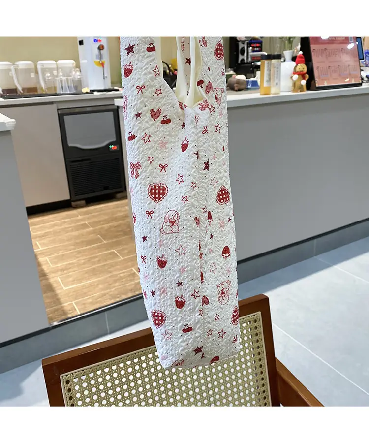 Korean Sweet Cartoon Embossed Tote Bag for Daily Use — feature 18