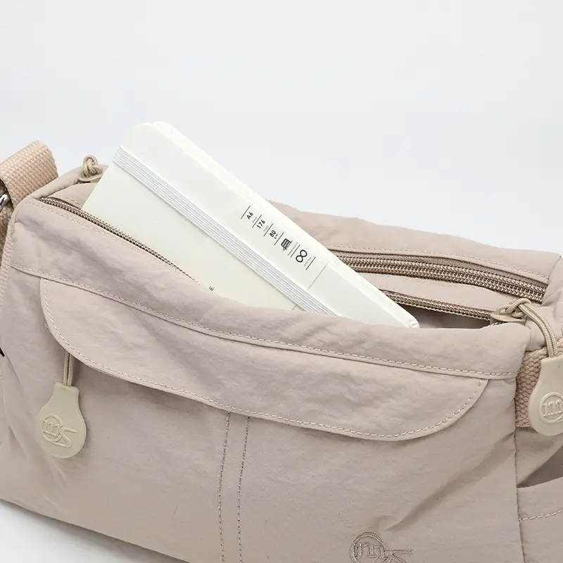Women's Waterproof Crossbody Bag Beige Nylon 2025 - Image 4