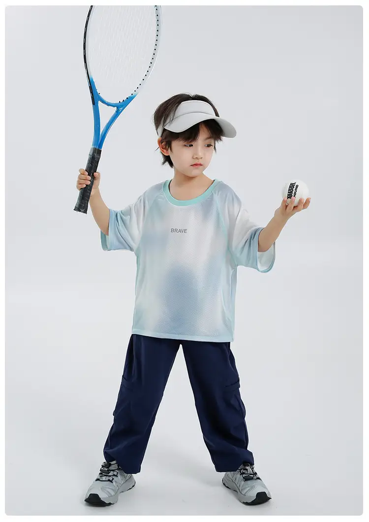 Korean Style Quick-Dry Sports T-Shirt for Boys — feature 12