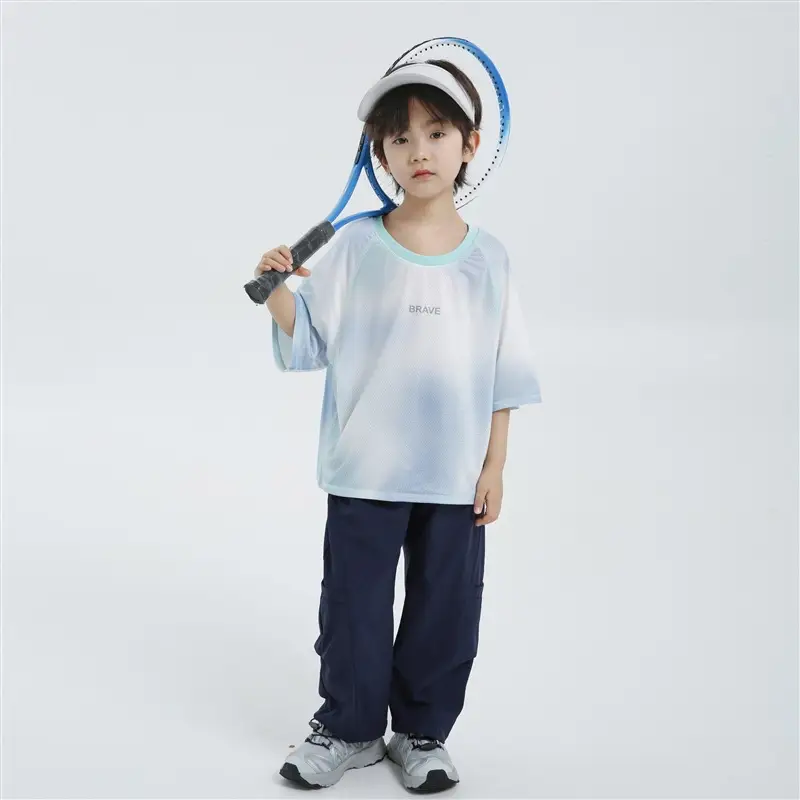 Korean Style Quick-Dry Sports T-Shirt for Boys - Image 2