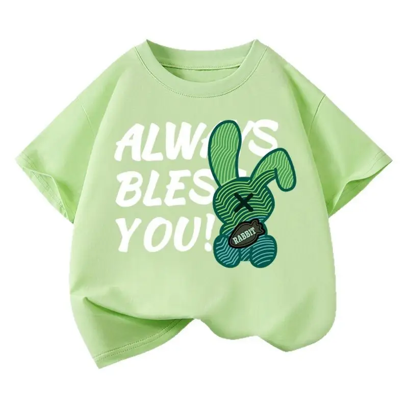 Kids Rabbit Graphic T-Shirt Green 2026 - Image 16
