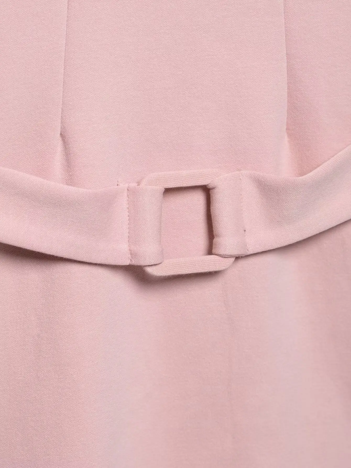 Black Square Neck Belt Short Dress for Women — feature 19